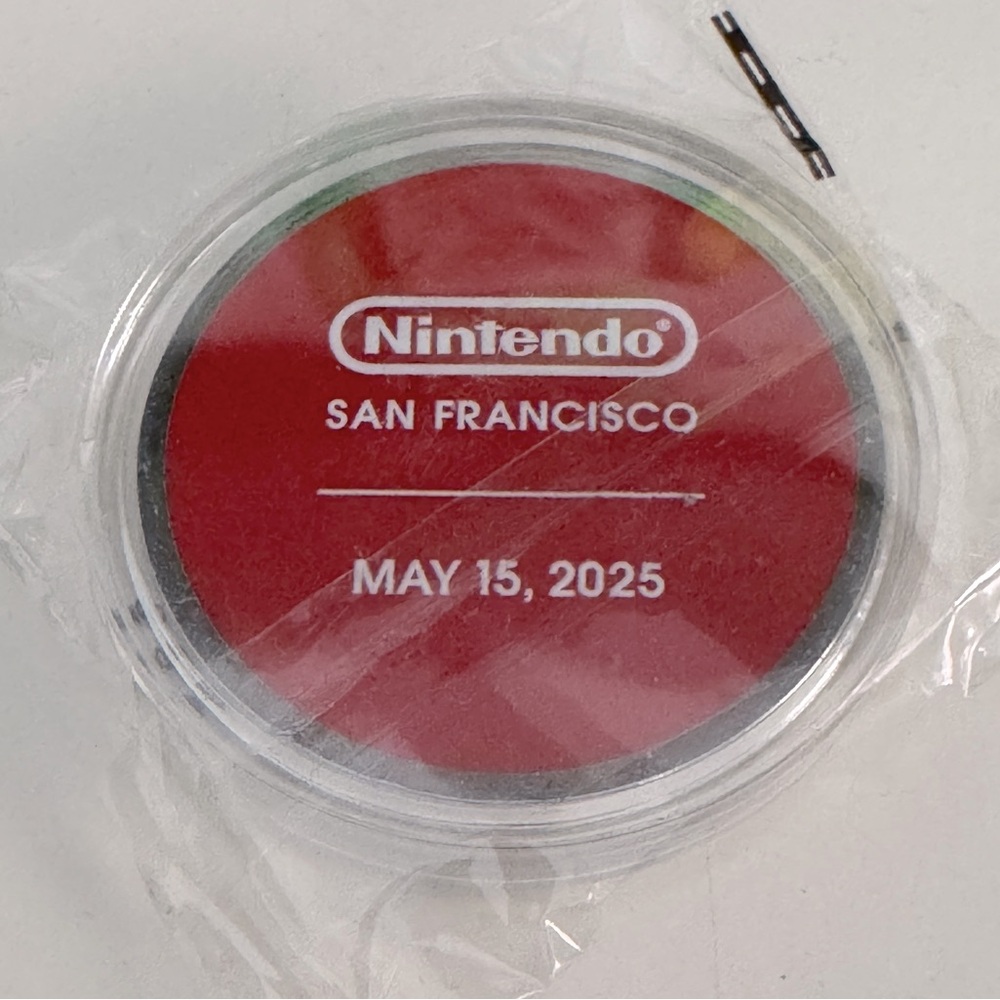 San Francisco Nintendo Store Grand Opening Collector’s Coin – Mario – (Unopened)